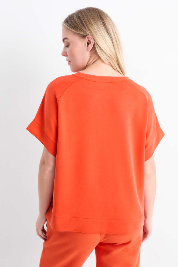 Damen - T-Shirt - dunkelorange