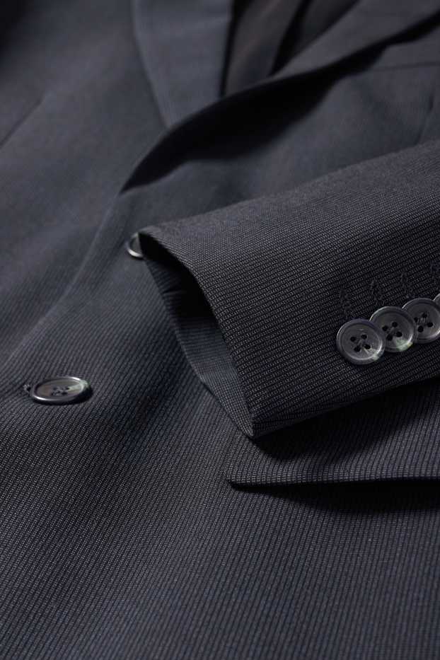 Hommes - Veste de costume - regular fit - Flex - LYCRA® - rayures - Mix & Match - bleu foncé