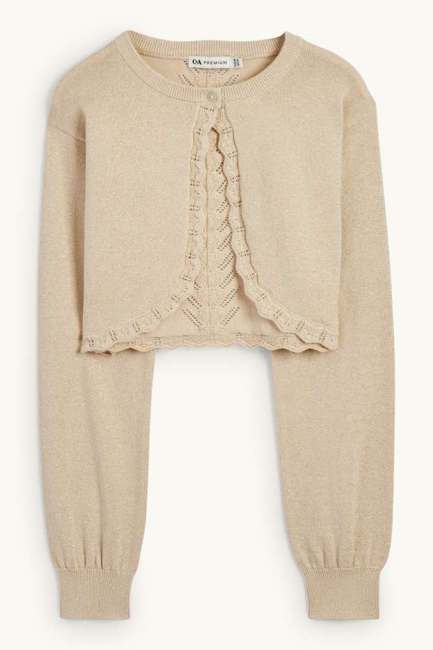 Kinder Mädchen - Bolero - beige