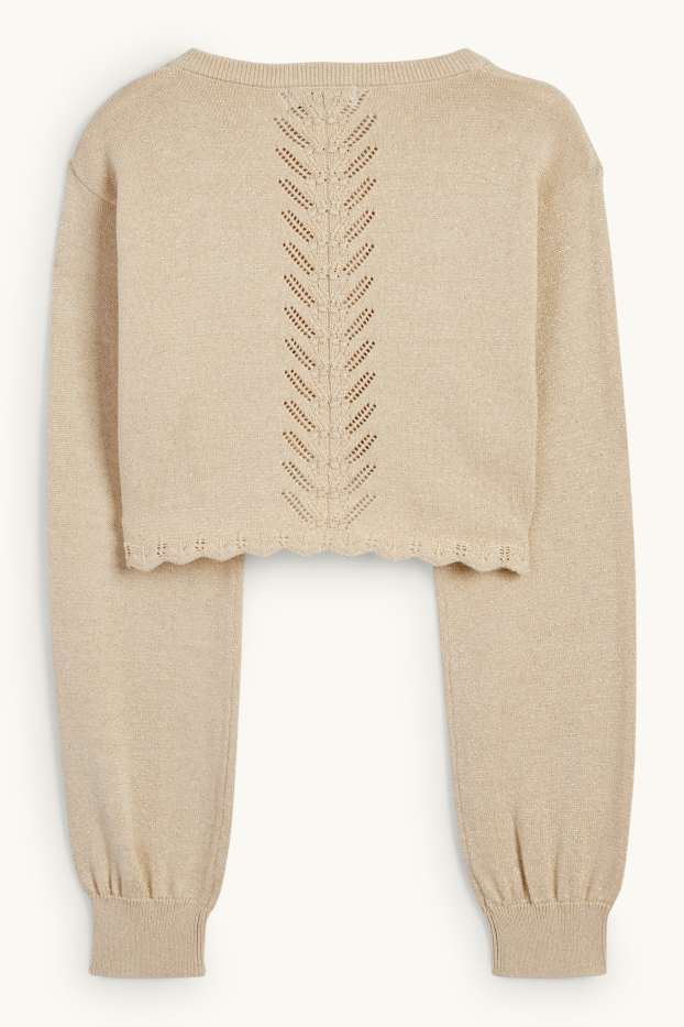 Kinder Mädchen - Bolero - beige