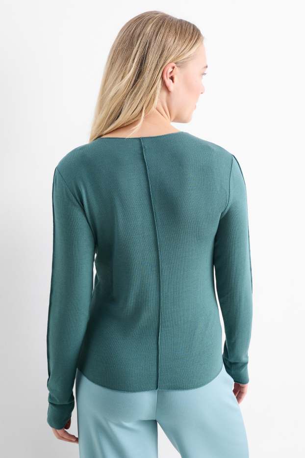 Femmes - Haut à manches longues - turquoise
