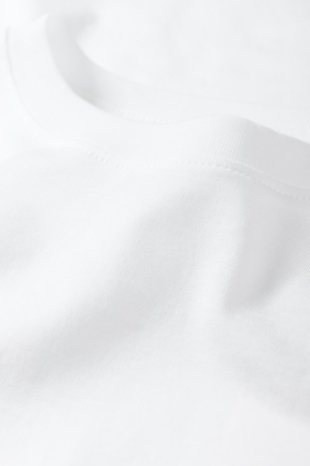 Hommes - Lot de 5 - T-shirts - regular fit - blanc