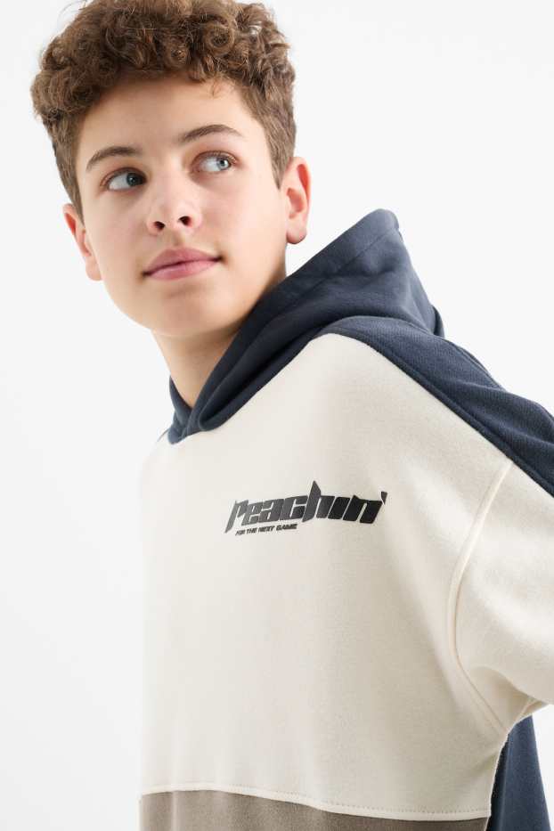 Děti - chlapci - Gaming - souprava - mikina s kapucí a teplákové kalhoty - 2dílná - tmavomodrá