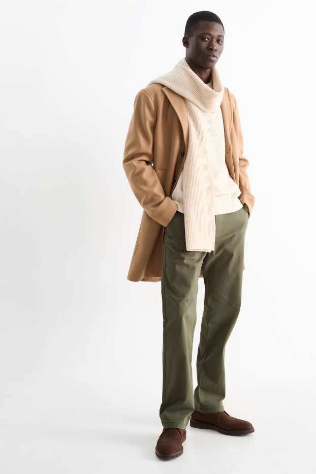Hommes - Chino - regular fit - vert