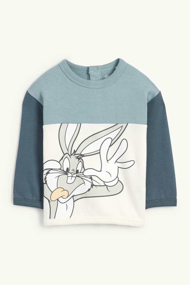 Baby: jongens - Bugs bunny - babyoutfit - 2-delig - turquoise