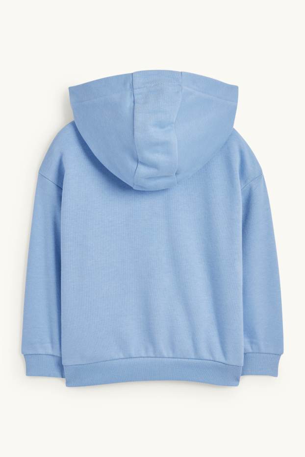 Kinder Mädchen - Herz - Sweatjacke mit Kapuze - hellblau