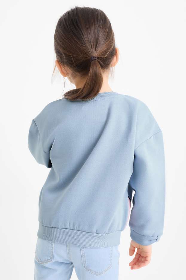 Enfants filles - Lilo & Stitch - sweat - bleu clair