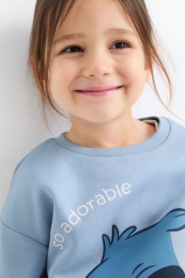 Enfants filles - Lilo & Stitch - sweat - bleu clair