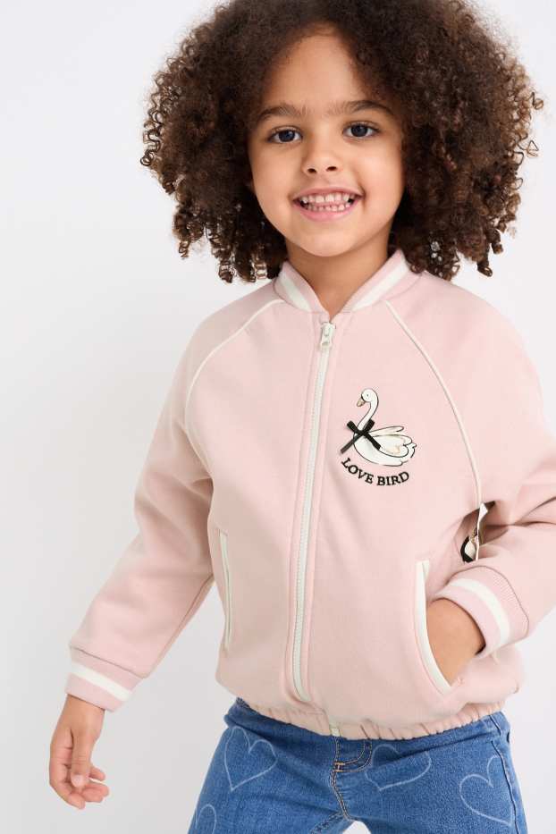 Enfants filles - Cycle - veste campus - rose