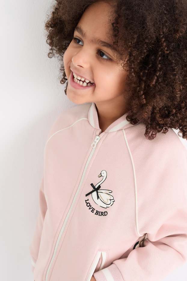 Enfants filles - Cycle - veste campus - rose