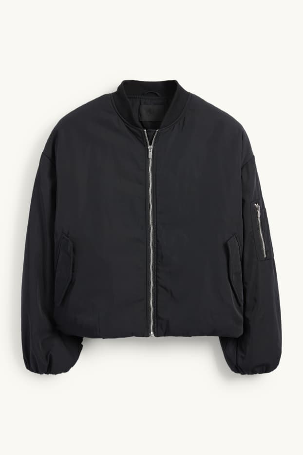 Femmes - Blouson aviateur - effet déperlant - noir