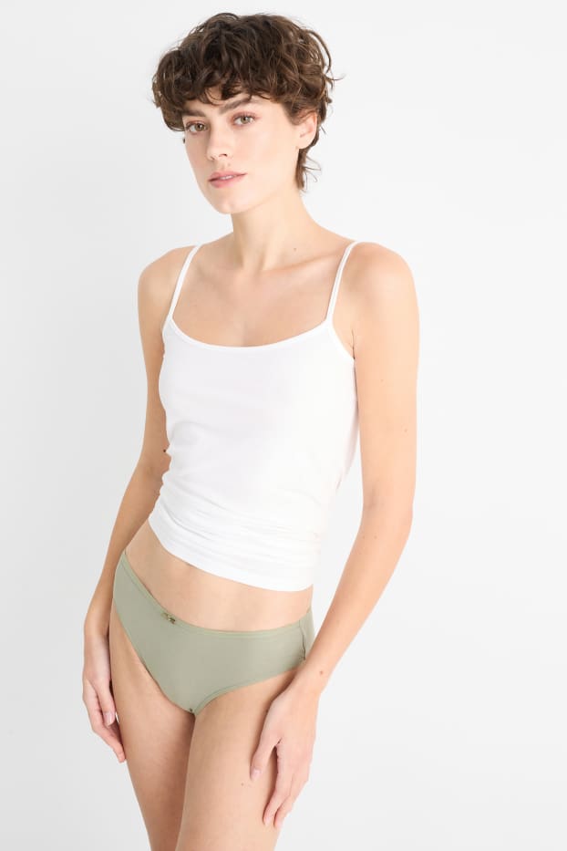 Dames - Set van 4 - slip - zwart
