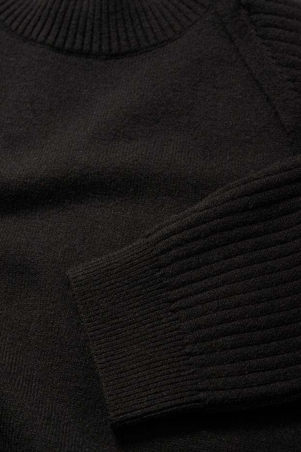 Damen - Set - Strick-Top und Bolero - 2 teilig - schwarz