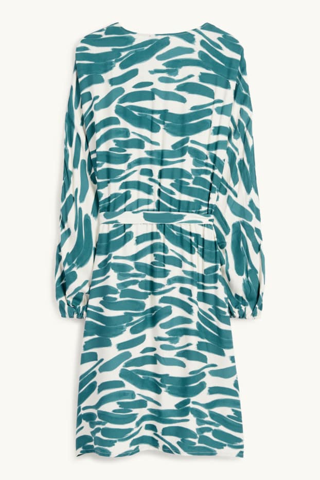 Femmes - Robe en viscose - à motif - vert