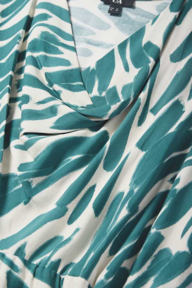 Femmes - Robe en viscose - à motif - vert