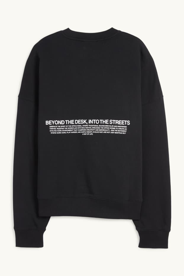 Men - Oversized sweatshirt - black