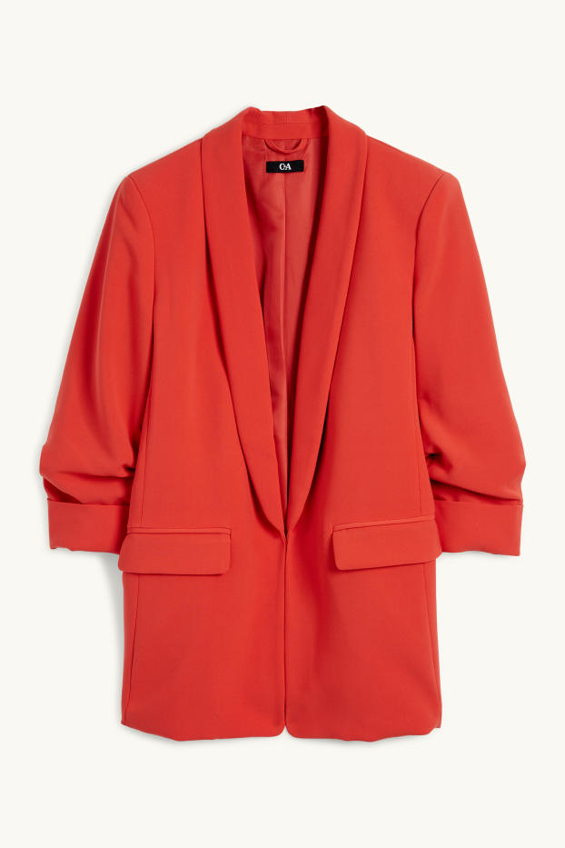 Damen - Business-Blazer - Relaxed Fit - dunkelorange