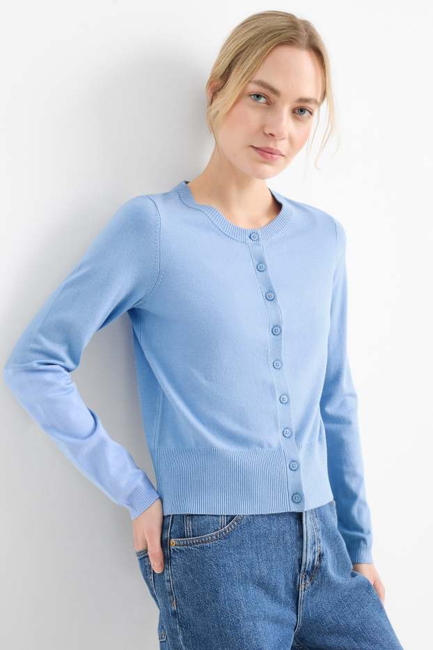 Women - Cardigan - light blue