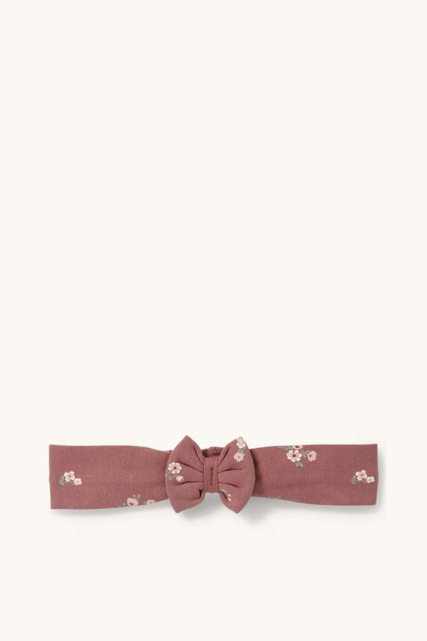 Neonate - Fiorellini - completo per neonate - 3 pezzi - rosa