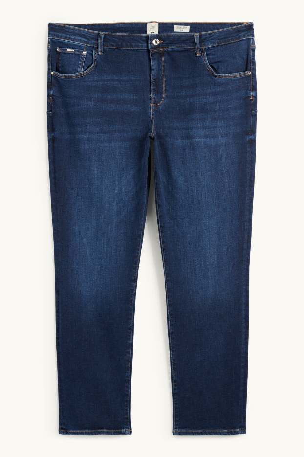 Femmes - Slim jean - mid waist - shaping jean - LYCRA® - jean bleu foncé