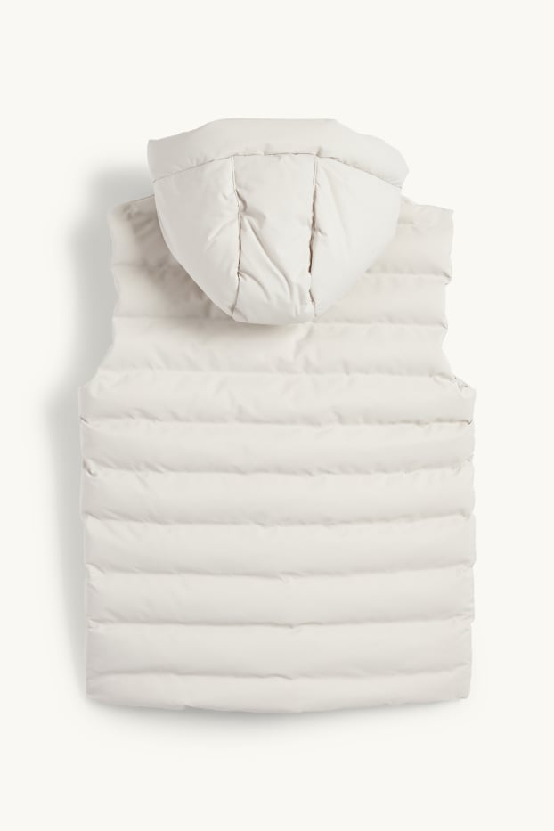 Enfants garçons - Doudoune sans manches à capuche - déperlante - gris