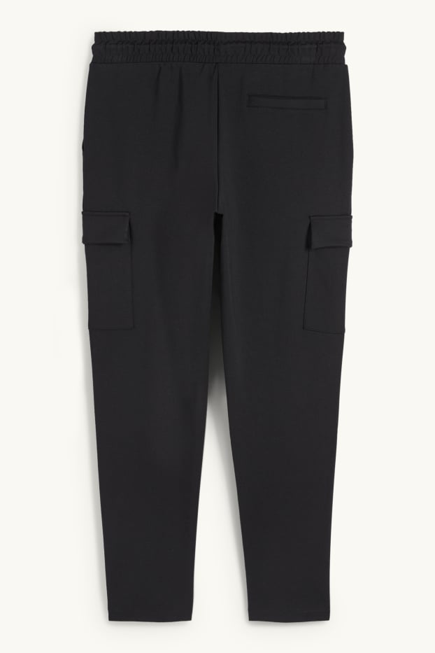 Herren - Cargo-Jogginghose - schwarz