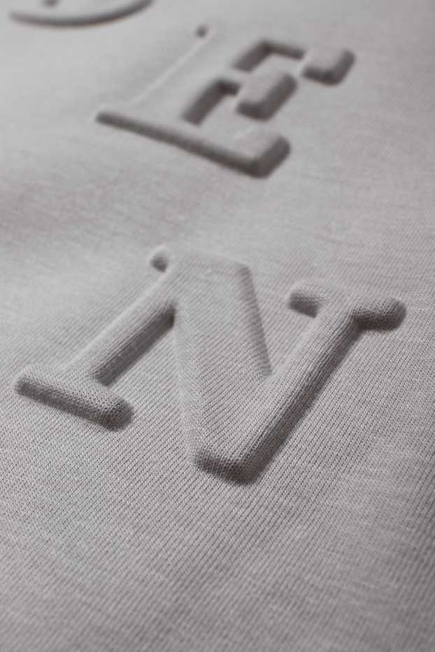Hommes - Sweat à capuche - gris
