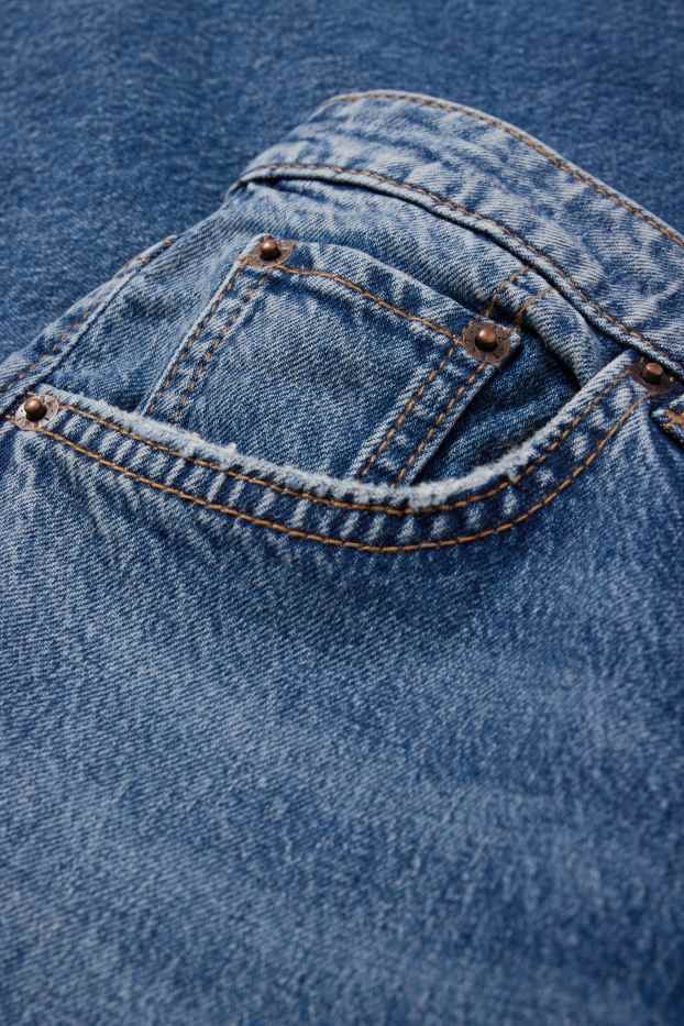 Damen - Wide Leg Jeans - High Waist - jeansblau