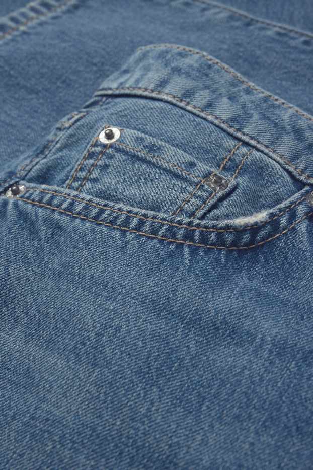 Dona - Barrel jeans - mid waist - texà blau