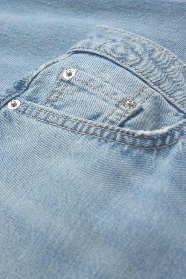 Dames - Barrel jeans - mid waist - jeanslichtblauw