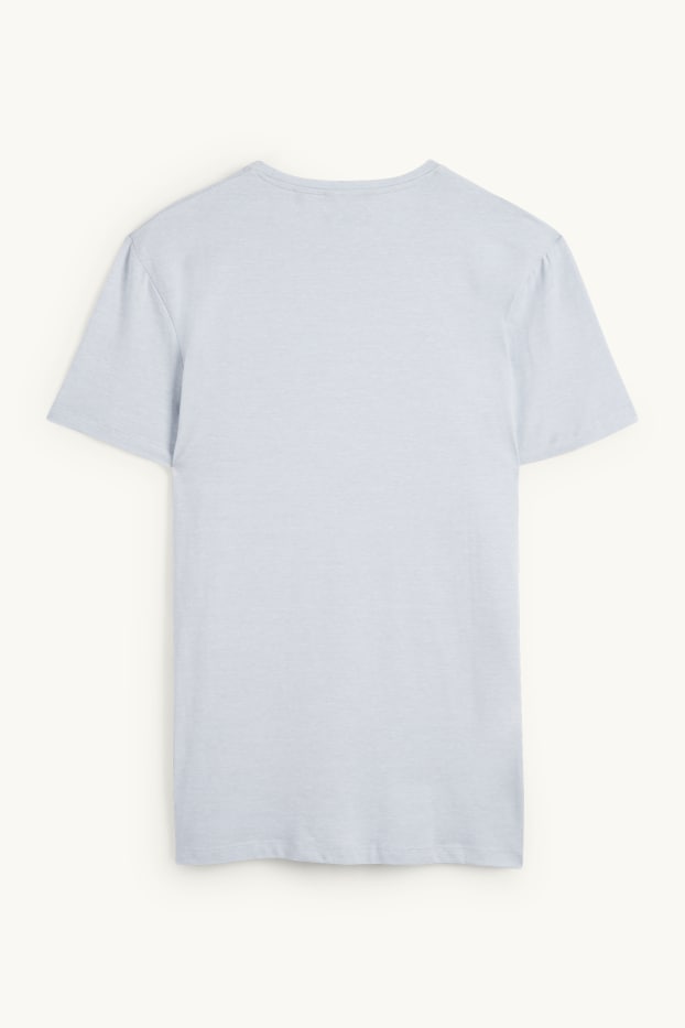 Uomo - T-shirt - slim fit - Flex - azzurro