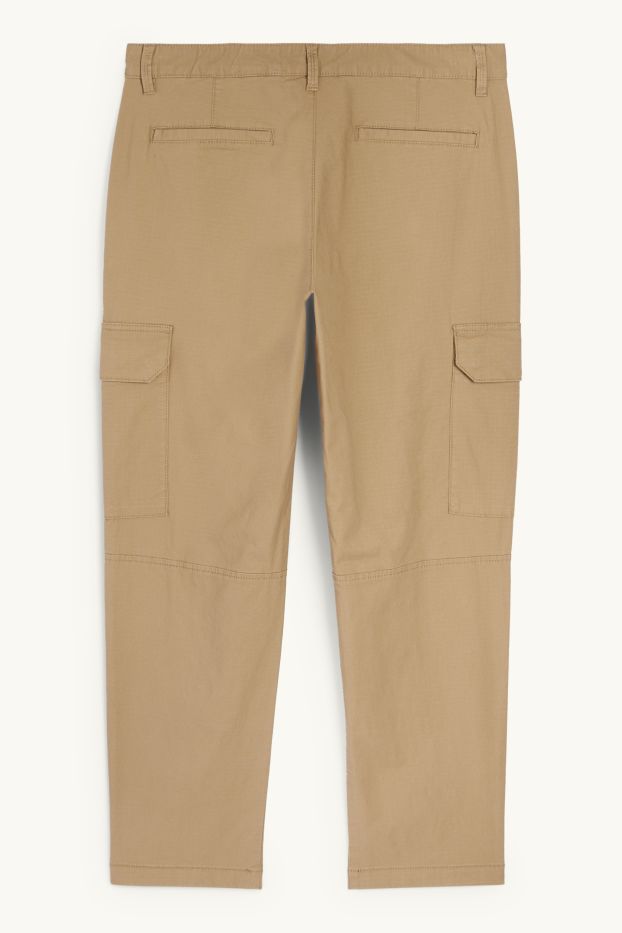 Herren - Cargohose - strukturiert - hellbraun