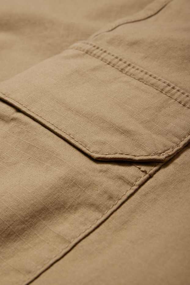 Herren - Cargohose - strukturiert - hellbraun