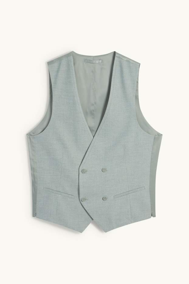 Herren - Baukasten-Weste - Slim Fit - hellgrün