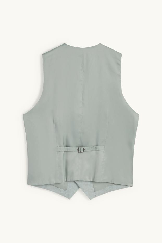 Herren - Baukasten-Weste - Slim Fit - hellgrün
