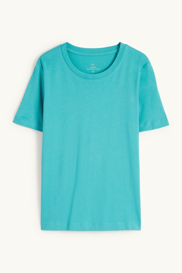 Damen - T-Shirt - Regular Fit - türkis