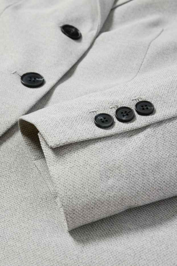 Women - Business blazer - regular fit - light gray-melange