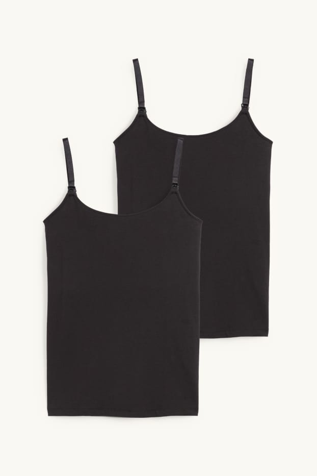Women - Multipack of 2 - nursing top - black