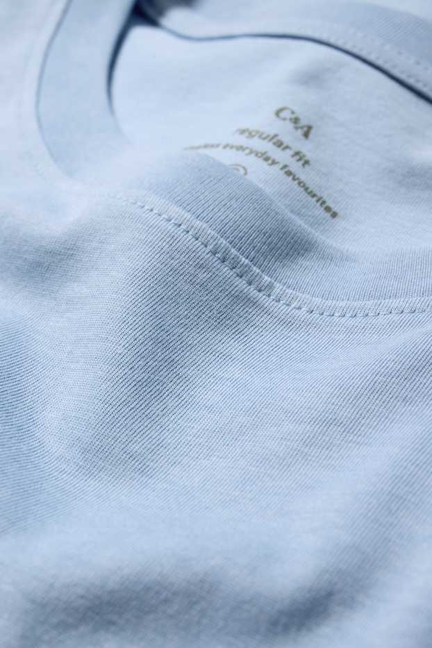 Damen - T-Shirt - Regular Fit - hellblau