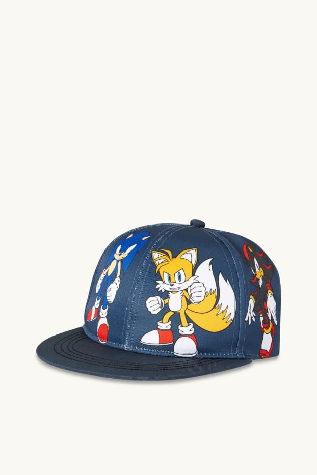 Kinder Buben - Sonic - Baseballcap - dunkelblau