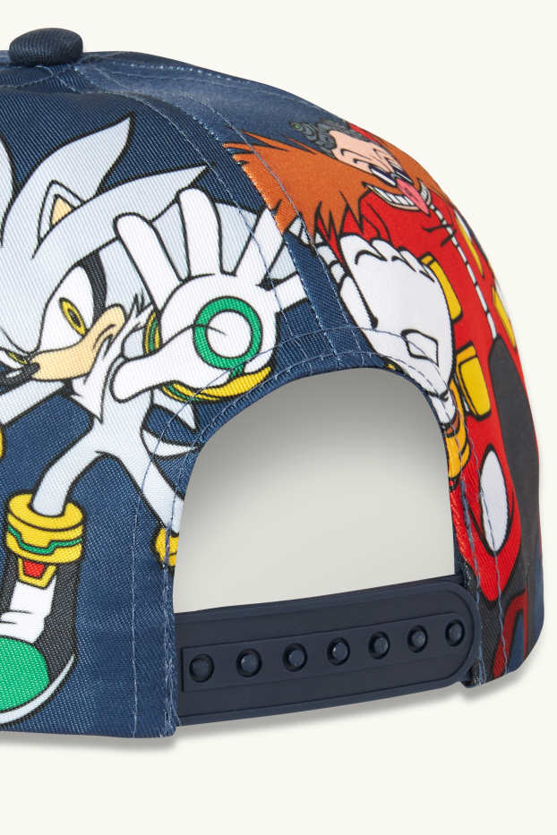 Kinder Buben - Sonic - Baseballcap - dunkelblau