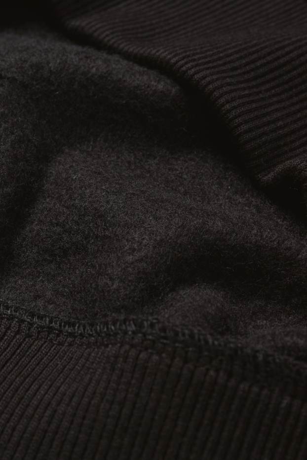 Dzieci chłopcy - Bluza z kapturem - czarny