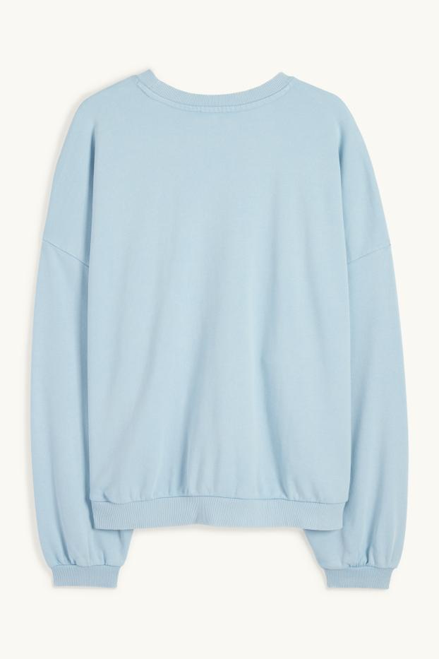 Damen - Sweatshirt - hellblau