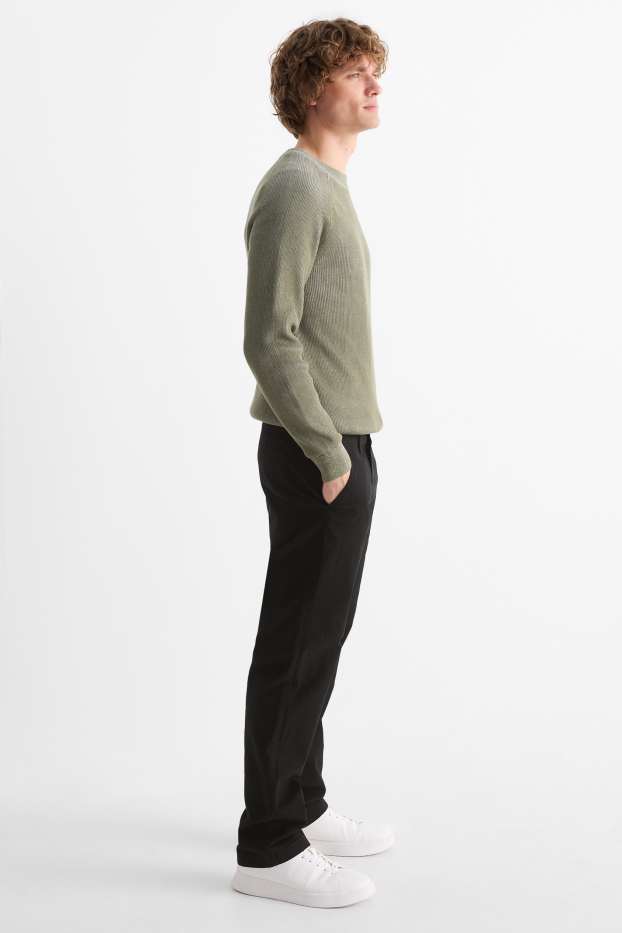 Herren - Chino - Regular Fit - schwarz