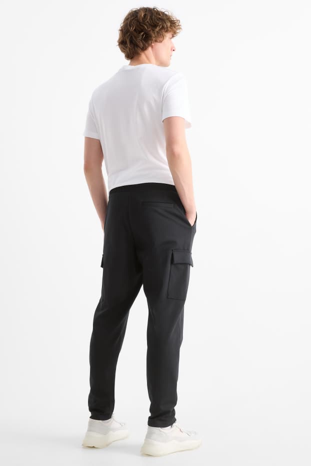 Herren - Cargo-Jogginghose - schwarz