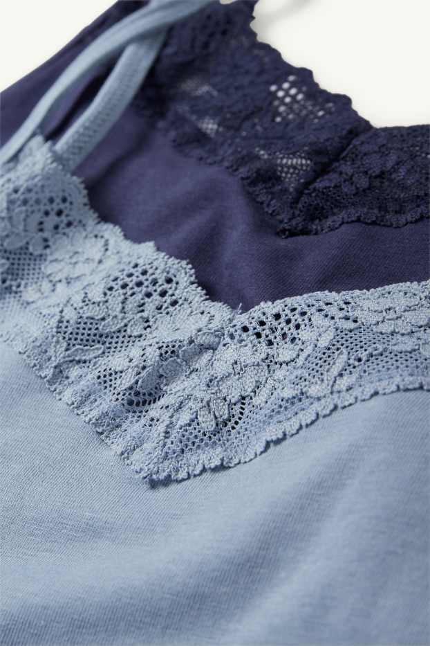 Femmes - Lot de 2 - caracos - bleu foncé