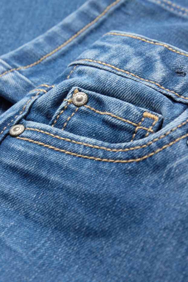 Children Girls - Cargo jeans - blue denim