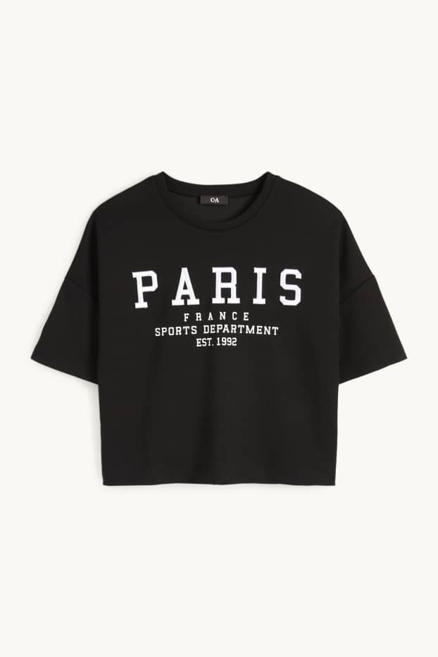 Femei - Bluză de molton - negru