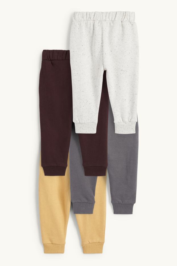 Bébés garçons - Lot de 4 - pantalon de jogging bébé - gris foncé