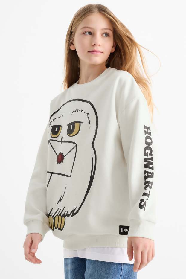 Kinderen: meisjes - Harry Potter - sweatshirt - wit